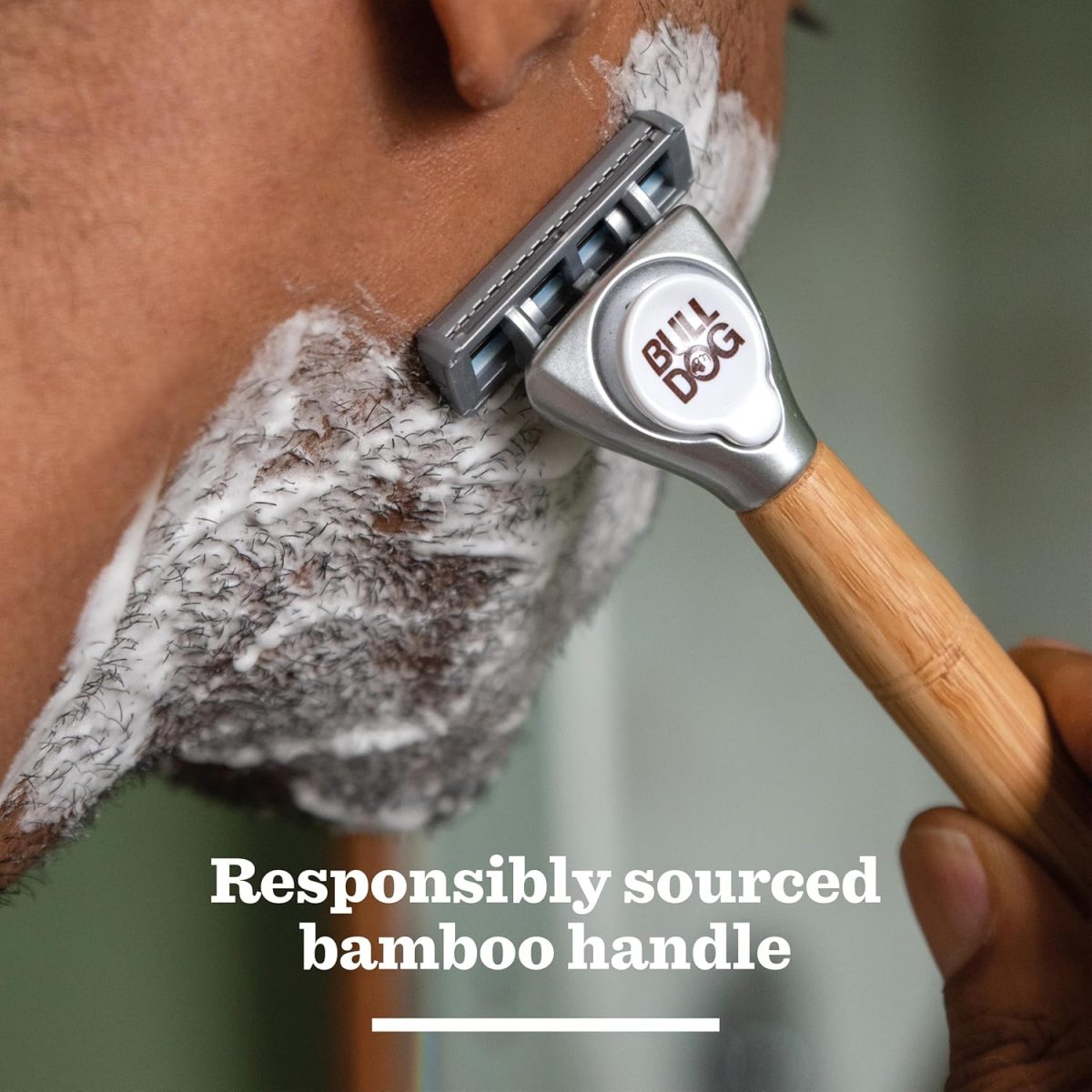 ⁦Bulldog Skincare - Original Bamboo Razor Blades for Men, (Pack of 4)⁩ - الصورة ⁦6⁩