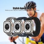 ⁦Compatible with Apple Watch Band Series 10/9/8/7/6/5/4/SE/Ultra Braided Nylon iwatch Band 40mm 44mm 41mm 45mm 42mm 46mm 49mm Thin Stainless Sport Loop Strap Men Women⁩ - الصورة ⁦6⁩