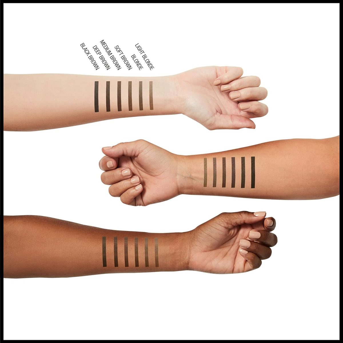 ⁦Maybelline Medium Brown TattooStudio Up to 36HR Sharpenable Longwear Waterproof Eyebrow Pencil, Defined Brows, Pigment Brow Pencil, 1 Count⁩ - الصورة ⁦8⁩