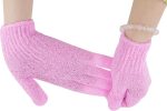 ⁦10Pcs Bath Gloves, Natural Mitts Gloves for Men and Women Use,Shower Gloves Body Spa Makes Skin Soft and Healthy (10)⁩ - الصورة ⁦4⁩