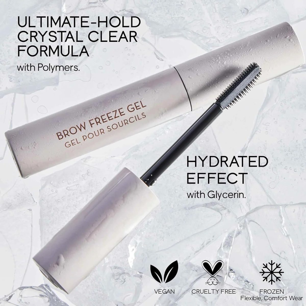 ⁦Anastasia Beverly Hills Brow Freeze Gel - Clear Brow Wax-Gel Hybrid with Dual Action Comb Applicator - Shapes, Sculpts, and Sets Brows with Extreme Hold - Lifted, Laminated-Look Brows On-The-Go 7ml⁩ - الصورة ⁦5⁩