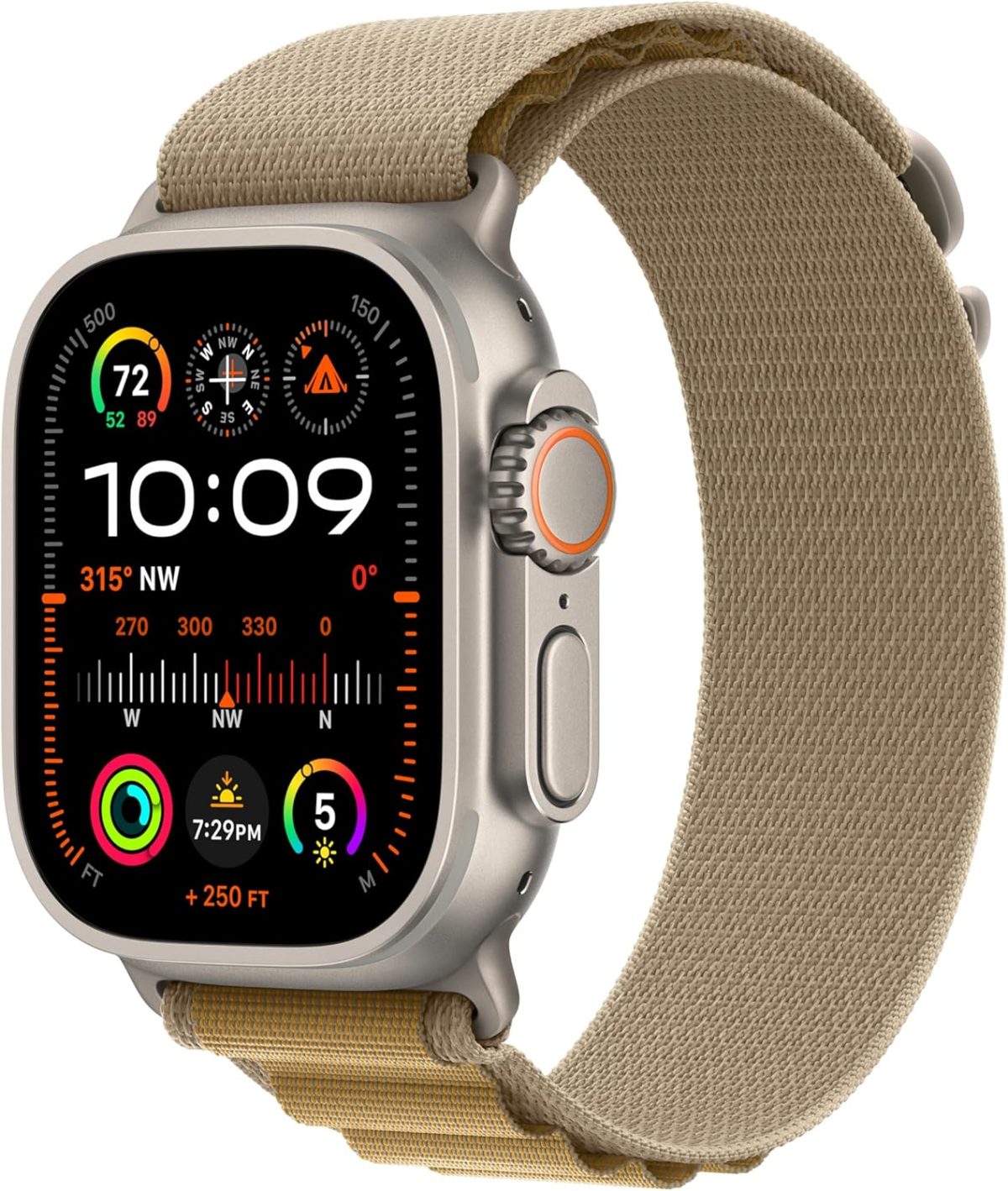 ⁦Apple Watch Band - Alpine Loop - 49mm - Tan - Small⁩ - الصورة ⁦2⁩
