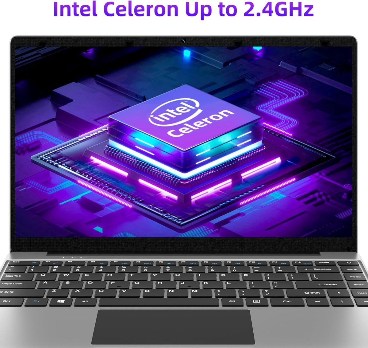 ⁦jumper Laptop, Laptop Computer with 365, 12GB RAM 512GB SSD, 14-inch FHD Display, Celeron N4000 CPU, Thin & Portable, 2.4/5G WiFi, BT4.0⁩ - الصورة ⁦3⁩