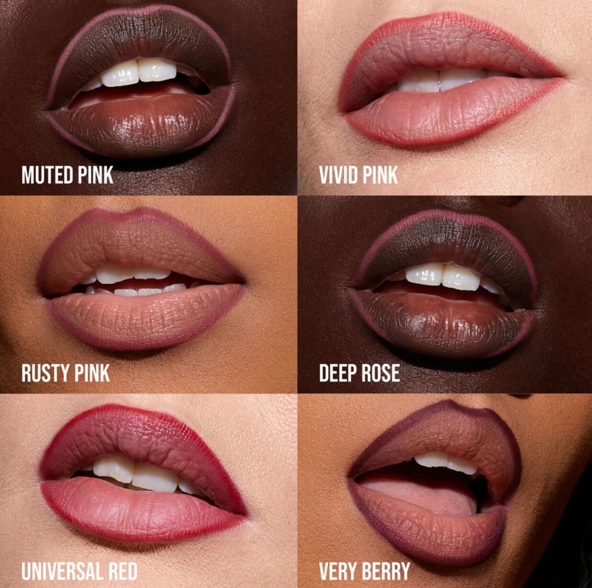 ⁦Huda Beauty Lip Contour 2.0 Automatic Matte Lip Pencil (Deep Rose)⁩ - الصورة ⁦6⁩