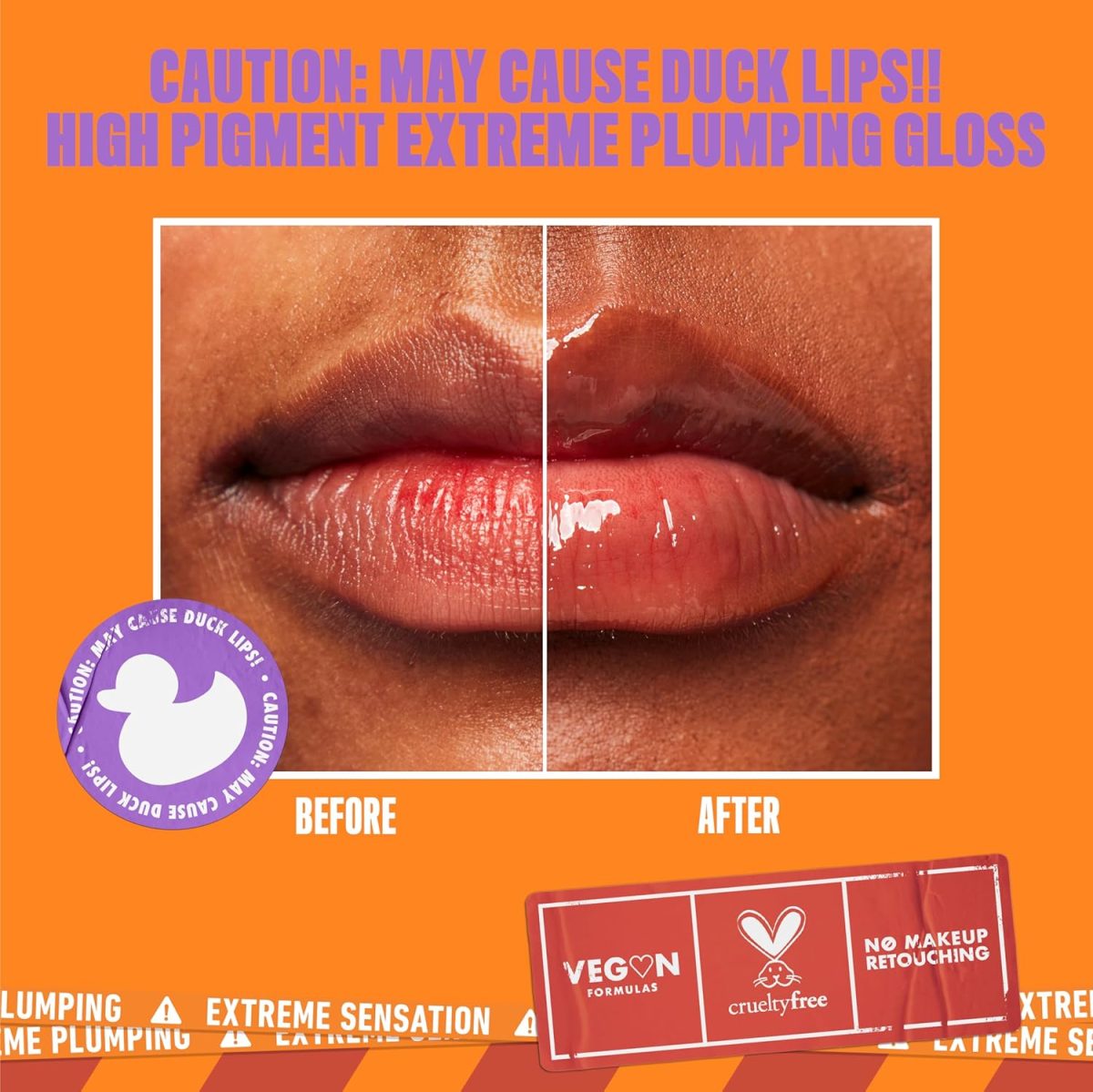 ⁦Nyx Professional Makeup Transparent Volumizing Gloss Orange Subtone⁩ - الصورة ⁦4⁩