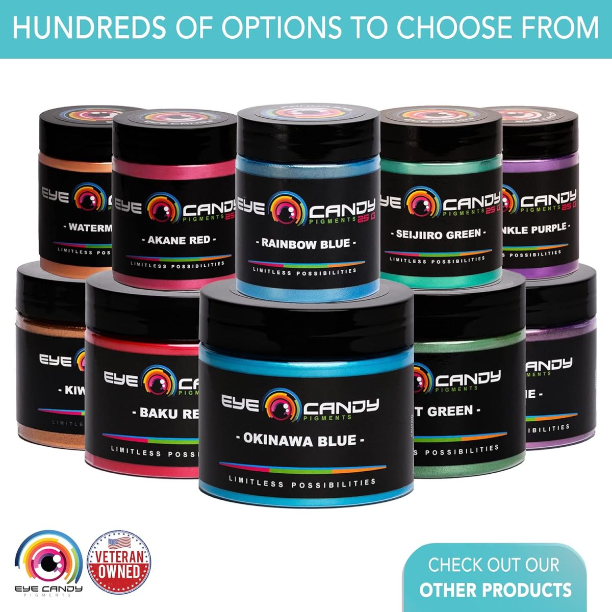 ⁦Eye Candy Bokuto Brown Mica Powder Pigment (25g) Multipurpose DIY Arts and Crafts Additive | Woodworking, Epoxy, Resin, Bath Bombs, Soap, Nail Polish, Lip Balm⁩ - الصورة ⁦9⁩