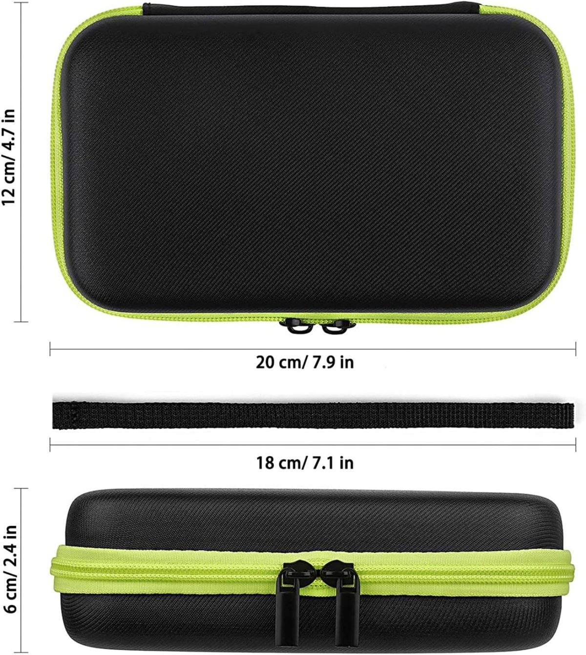 ⁦Travel Organizer Carrying Bag for One Blade Hybrid Electric Trimmer and Shaver, Hard Case Compatible for One Blade QP2520 QP2530 QP2620 QP2630⁩ - الصورة ⁦7⁩