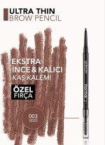 ⁦Flormar Ultra Thin Brow Pencil 03 Brown⁩ - الصورة ⁦4⁩