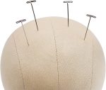 ⁦GEX 22" Cork Canvas Block Head Mannequin Wig Display Styling Head With Mount Hole⁩ - الصورة ⁦2⁩