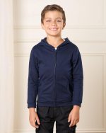 ⁦REDTAG Boys Navy Hooded Sweatshirt⁩ - الصورة ⁦2⁩
