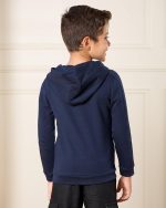 ⁦REDTAG Boys Navy Hooded Sweatshirt⁩ - الصورة ⁦3⁩