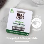 ⁦Bulldog Skincare - Original Bamboo Razor Blades for Men, (Pack of 4)⁩ - الصورة ⁦7⁩