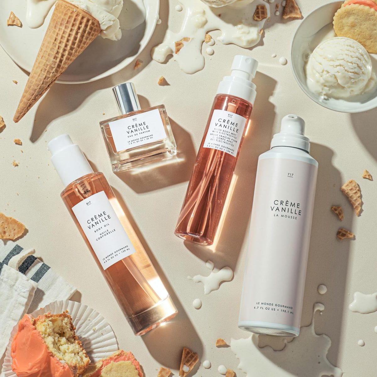 ⁦عطر لو موند جورماند ترو فراجرانس اند بيوتي رقم 17 كريم فانيلا او دي بارفان من - مشمش كريمي وبتلات الياسمين والسكر البني والعنبر للنساء 1 اونصة⁩ - الصورة ⁦7⁩