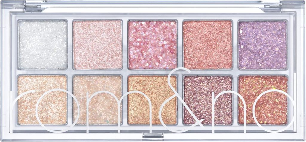 rom&nd Better Than Palette 102g (00 Light & Glitter Garden) | Eye Makeup Palette, Matte & Shimmer Eye Shadow, Sparkling Glittery, various 10 shades, Long Lasting, High Pigmented, Blendable, Warm Tones