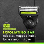 ⁦GilletteLabs With Exfoliating Bar Shaving Razor For Men, 1 Handle, 3 Blade Refills, Includes Travel Case for Convenient Storage On The Go⁩ - الصورة ⁦5⁩