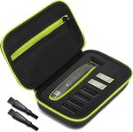 Travel Organizer Carrying Bag for One Blade Hybrid Electric Trimmer and Shaver, Hard Case Compatible for One Blade QP2520 QP2530 QP2620 QP2630