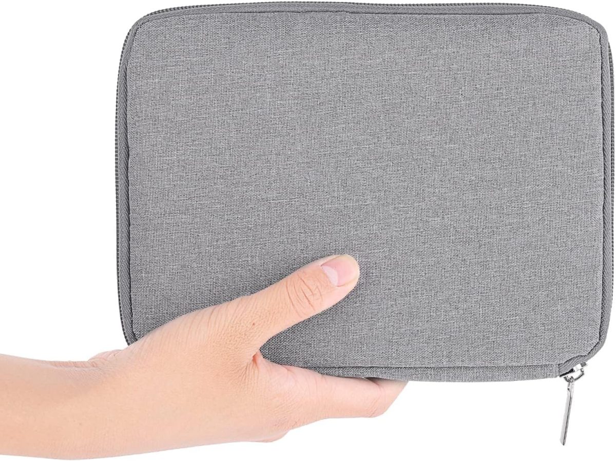 ⁦NALACAL Watch Band Storage Organizer Bag - Waterproof Case for Smart Watch Straps and Accessories, Compatible with All Watch Bands, Portable Carrying Case (Grey)⁩ - الصورة ⁦6⁩