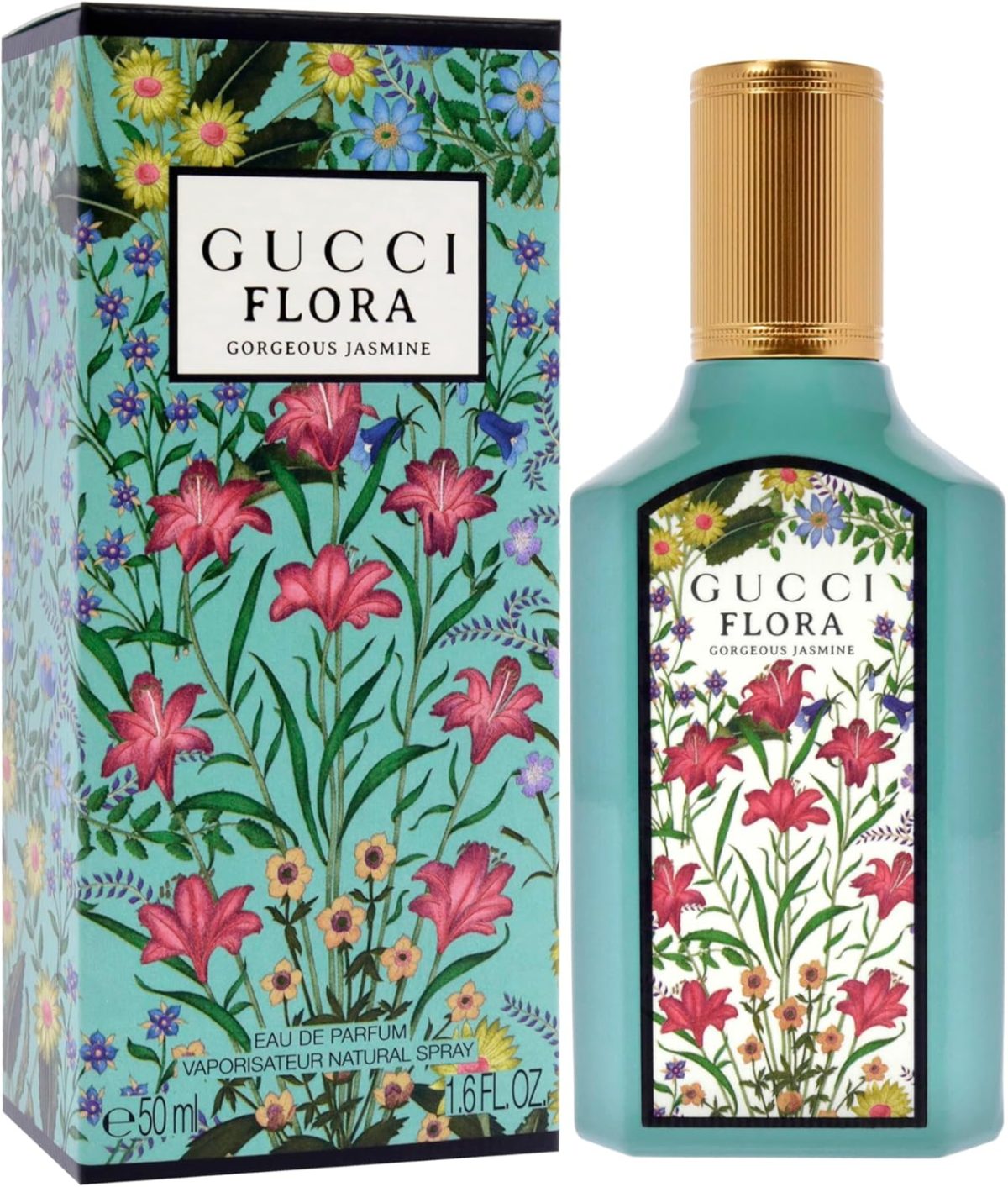 ⁦Gucci Flora Gorgeous Jasmine for Women - 1.6 oz EDP Spray⁩ - الصورة ⁦3⁩