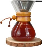 مجموعة ميبرو V60 لسكب القهوة مع وعاء قهوة سعة 400 مل تقطير قابل لاعادة الاستخدام من الستانلس ستيل قطارة للقهوة الانيقة، متعددة، متعدد الألوان