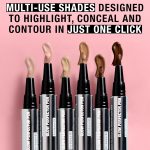 ⁦Neutrogena Healthy Skin Glow Perfector Concealer Pen, Lightweight Liquid Makeup for Face with Pro-Vitamin B5 & Vitamin E for a Radiant Finish, Fair, 0.1 oz⁩ - الصورة ⁦3⁩