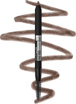 Maybelline Medium Brown TattooStudio Up to 36HR Sharpenable Longwear Waterproof Eyebrow Pencil, Defined Brows, Pigment Brow Pencil, 1 Count