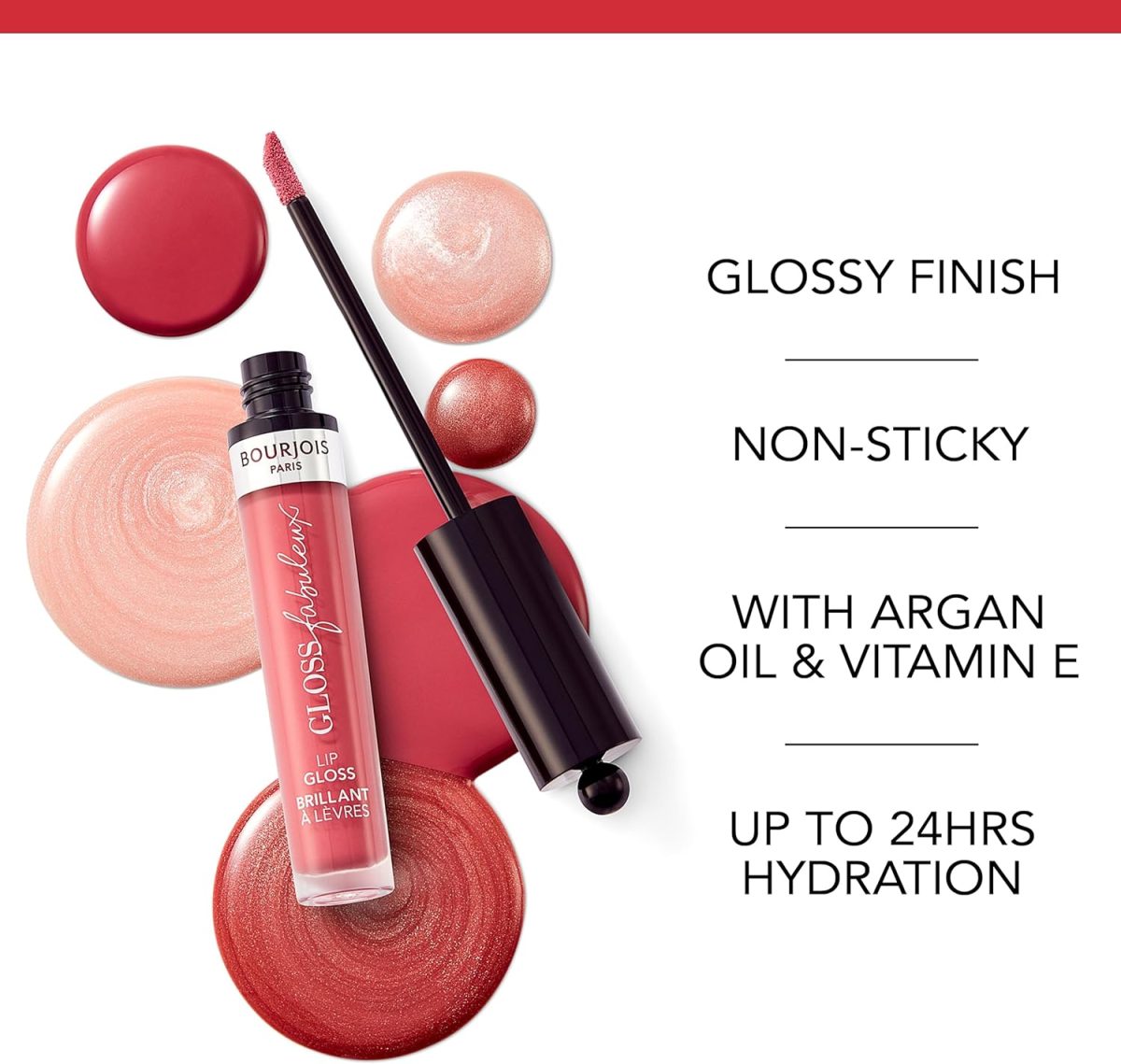 ⁦Bourjois Gloss Fabuleux Lip Gloss - 02 - Golden Girl, 2.4g⁩ - الصورة ⁦6⁩