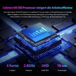 ⁦لابتوب موروسترون بشاشة لمس 13.3 انش، نوت بوك 2 في 1.16G RAM 256G SSD، سيليرون N5100 رباعي النواة، لوحة FHD IPS، واي فاي، بلوتوث 4.2، معدن بالكامل⁩ - الصورة ⁦2⁩