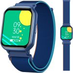 DMG Kids Smart Watch for Kids,IP68 Waterproof Kids Fitness Tracker Watch with 1.5 Inch DIY Face,Heart Rate Sleep Monitor,19 Sport Modes,Calories Counter,Alarm Clock,Great Gifts for Children 6+ (Blue)
