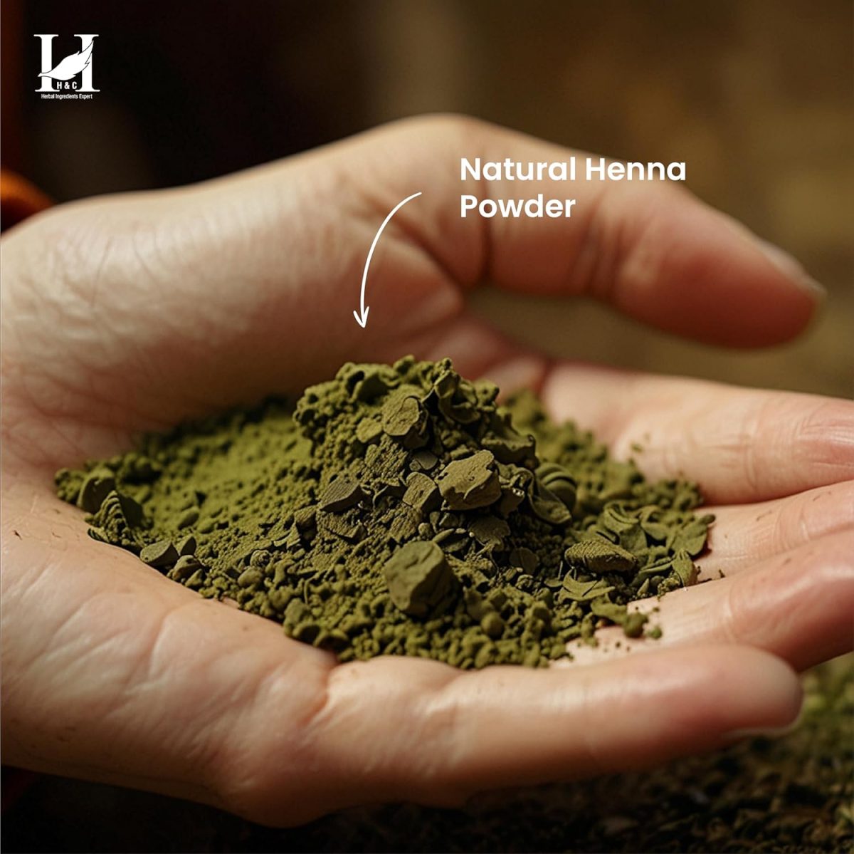 ⁦H&C HERBAL INGREDIENTS EXPERT 100% Natural and Pure Henna Powder/Lawsonia Inermis (Organically Grown) 227 gms (1/2 LB) for Hair Care | Hair Color | No PPD no chemicals, no parabens⁩ - الصورة ⁦5⁩