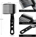 ⁦Blend Friend Professional Fade Comb Black Barber Hair Cutting Comb for Men & Boys, Self Haircut Tools for Fading & Blending, Salon or Home Use⁩ - الصورة ⁦5⁩