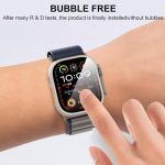 ⁦2-Pack for Apple Watch Ultra 2 49mm Tempered Glass Screen Protector, Scratch-resistant 9H Hardness protective film - Auto-alignment Installation Kit⁩ - الصورة ⁦7⁩