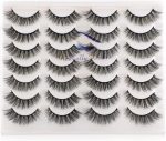 ⁦Newcally Lashes False Eyelashes Cat Eyes Wispy Natural Faux Mink Lashes 14 Pairs Pack Light Volume Short Fake Eye Lashes Multipack⁩ - الصورة ⁦7⁩