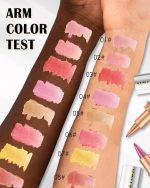 ⁦Glitter Lipstick Gold Pink, Smooth Nourishing Lip Liner with Metallic Finish, Long Lasting Shine, Waterproof Lip Liner & Lipstick 2-in-1, Creamy Texture, Highly Pigmented Emergency Stick Lip Gloss⁩ - الصورة ⁦6⁩