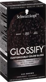 ⁦Schwarzkopf Glossify Customizable Color Gloss, Ash Brown⁩ - الصورة ⁦12⁩
