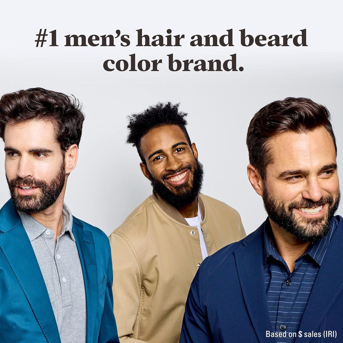 ⁦Just For Men Mustache & Beard, Beard Dye for Men with Brush Included for Easy Application, With Biotin Aloe and Coconut Oil for Healthy Facial Hair - Light Brown, M-25, Pack of 1⁩ - الصورة ⁦5⁩