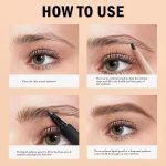 ⁦Magical Eyebrow Pen Set, 3-in-1 Liquid Microblading Eyebrow Pencils for Women, Waterproof, Quick-Drying, Upgraded Square Angled Tip for Wild Natural-Looking Brows, All Day (Brown)⁩ - الصورة ⁦5⁩