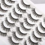 ⁦Newcally Lashes False Eyelashes Cat Eyes Wispy Natural Faux Mink Lashes 14 Pairs Pack Light Volume Short Fake Eye Lashes Multipack⁩ - الصورة ⁦3⁩