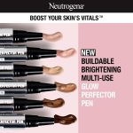 ⁦Neutrogena Healthy Skin Glow Perfector Concealer Pen, Lightweight Liquid Makeup for Face with Pro-Vitamin B5 & Vitamin E for a Radiant Finish, Fair, 0.1 oz⁩ - الصورة ⁦2⁩