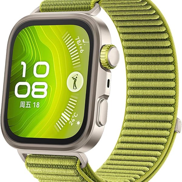 GIOPUEY Compatible with Huawei Watch Fit 4 Pro/Fit 4/3, Soft Nylon Braided Strap [Unisex] [Breathable], per Huawei Watch Fit 4 Pro/Fit 4/3