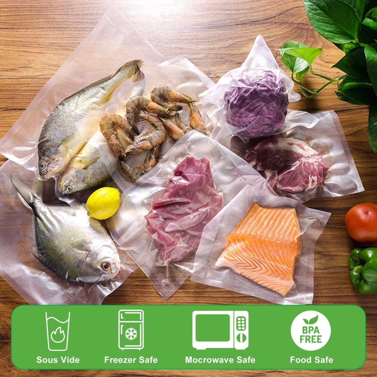 ⁦PROTON New Upgraded Vacuum Sealer Bags⁩ - الصورة ⁦3⁩
