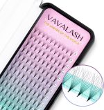 ⁦Eyelash Extensions 3D 4D 5D 6D 8D 9D 10D Thickness 0.07/0.1 C/D Curl Eyelashes Middle Stem & Long Stem Heat Bonded Premade Fans Russian Volume Lash Extensions Supplies (Middle Stem 10D-0.07-C-8-15mm)⁩ - الصورة ⁦2⁩