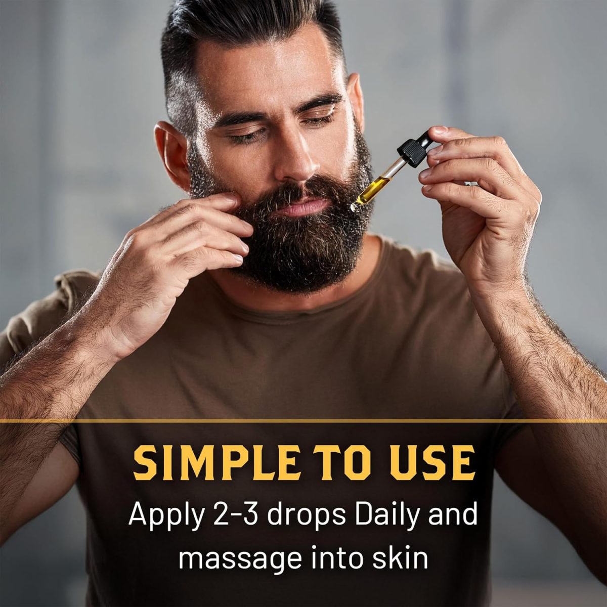 ⁦Fragrance Free Beard Oil & Leave In Conditioner 100% Pure Natural for Groomed Beards Mustaches and Moisturized Skin 1 oz by Ranger Grooming Co by Leven Rose Beard Oil⁩ - الصورة ⁦4⁩