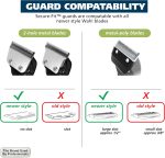 ⁦Wahl Hair Clipper Genuine Secure Fit Attachment Guard Set for Long Hair Styles and Fades, 2 Full Size Hair Clipper Guide Combs for Increased Cutting Performance - Model 3025025⁩ - الصورة ⁦9⁩