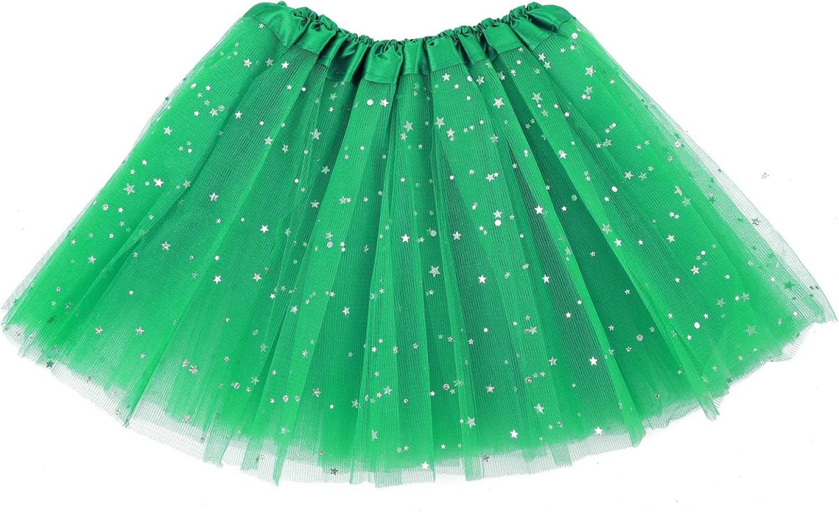 Sibba Tutus Skirt 3-Layer Sparkle Tulle Ruffle Layered Ballet Dress Dance Infrant Girls Kids Toddler Outdoor Clothing Costume