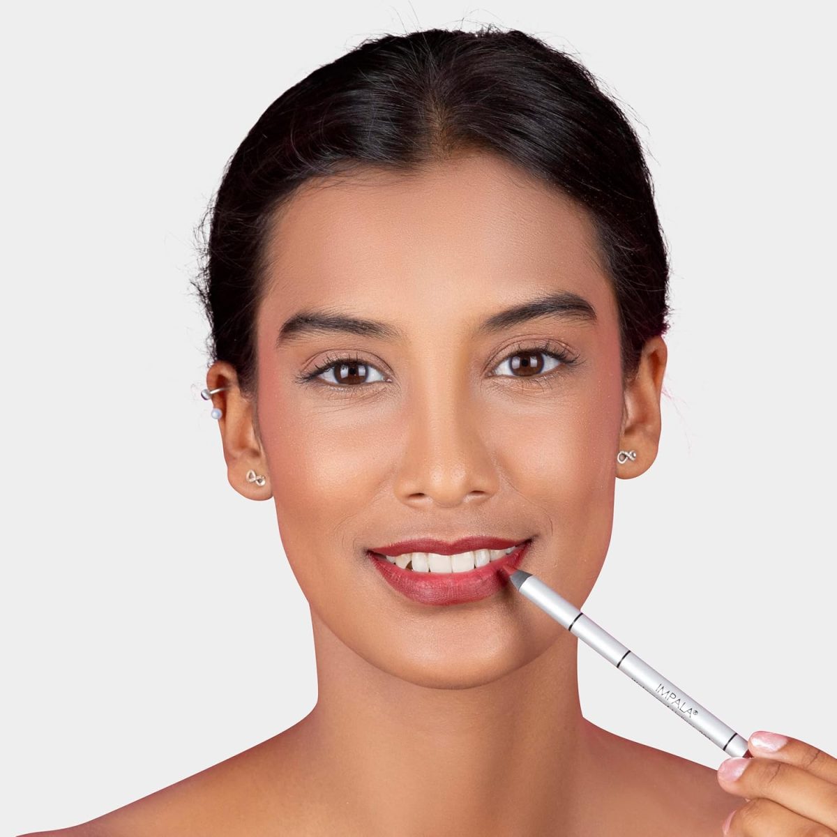 ⁦IMPALA | Creamy Waterproof Lip Pencil Mauve Nude Color 209 | Permanent Lip Liner | Waterproof Lip Pencil | Long-lasting Lip Liner | Volumizing Effect⁩ - الصورة ⁦6⁩