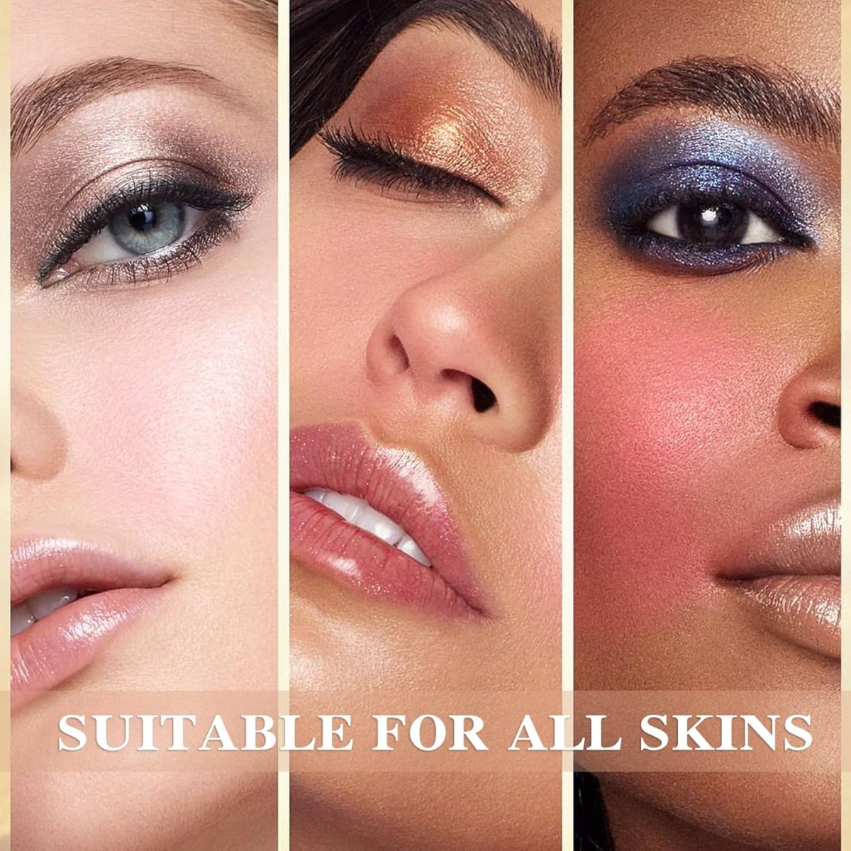 ⁦3 Pcs Blush Stick With Brush, Waterproof Multi Cream Makeup, Lightweight, Long-lasting, Easy To Use, 2 in 1 Multi Stick for Cheeks, Lip Tint & Eyeshadow, for All Skin⁩ - الصورة ⁦5⁩