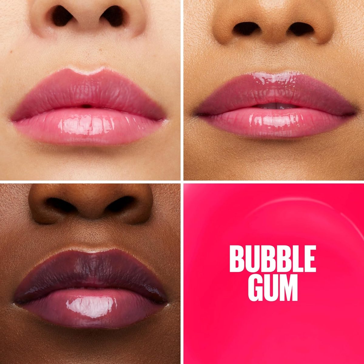 ⁦Maybelline New York - Moisturizing Lip Gloss & Instant Shine - Enriched with Hyaluronic Acid - Non-sticky - Lifter Gloss Candy Drop - Shade : Bubble Gum (24) - 5 ml⁩ - الصورة ⁦3⁩