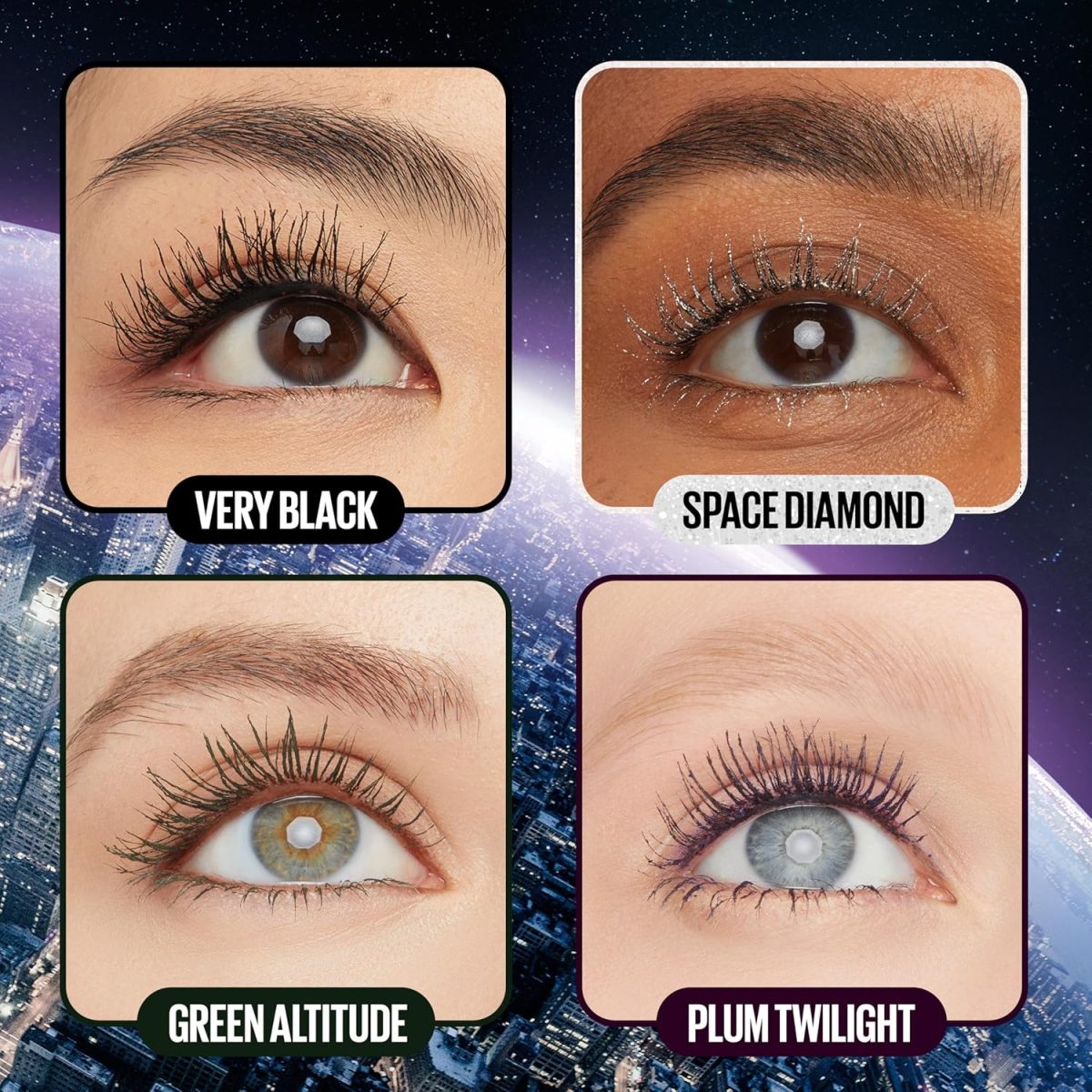 ⁦Maybelline Lash Sensational Sky High Washable Mascara Makeup, Volumizing, Lengthening, Defining, Curling, Multiplying, Buildable Formula, Blackest Black, 1 Count⁩ - الصورة ⁦5⁩