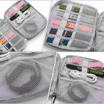 ⁦NALACAL Watch Band Storage Organizer Bag - Waterproof Case for Smart Watch Straps and Accessories, Compatible with All Watch Bands, Portable Carrying Case (Grey)⁩ - الصورة ⁦5⁩