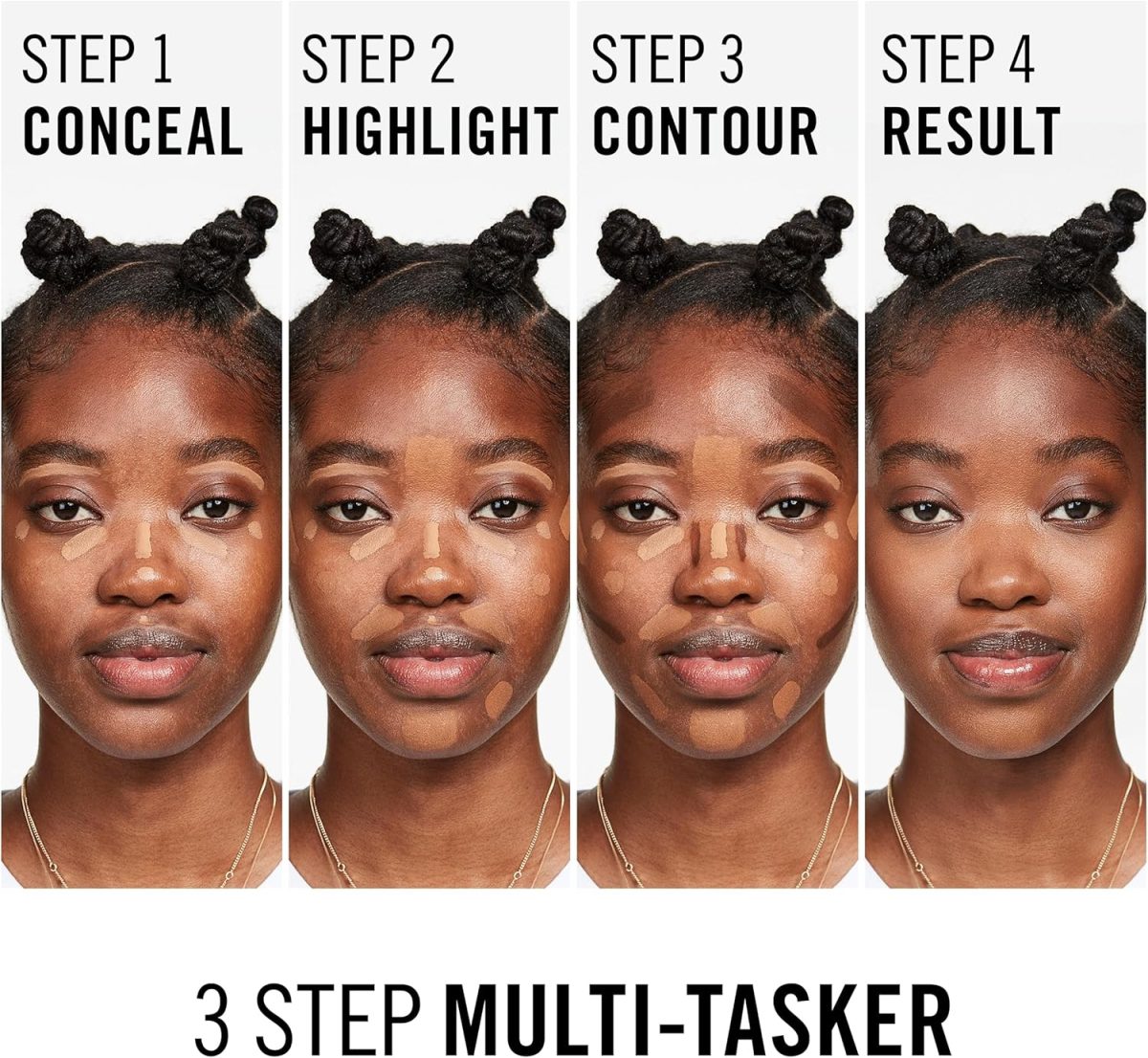 ⁦Rimmel London, Multi-Tasker Concealer, 090 Toffee, Crease-Proof, Transfer-Proof, Waterproof, Up To 24-Hour Wear, Vegan Formula, 0.33oz⁩ - الصورة ⁦5⁩
